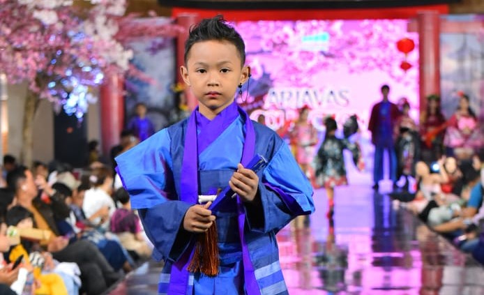 Chio saat diatas Runawe di International Kids n Teen Fashion Festive 2024