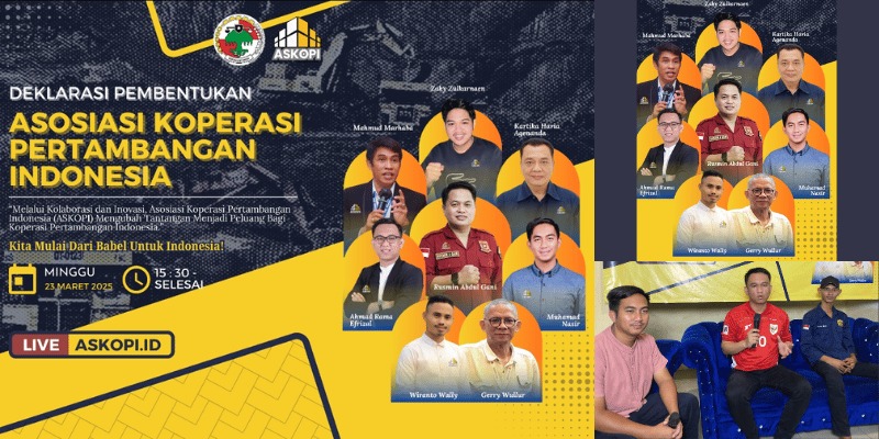 ASKOPI Resmi Dideklarasikan, Babel Jadi Contoh Nasional Suasana pembentukan ASKOPI yang dilakukan secara virtual dari Bangka Belitung, Minggu (23/03/2025).